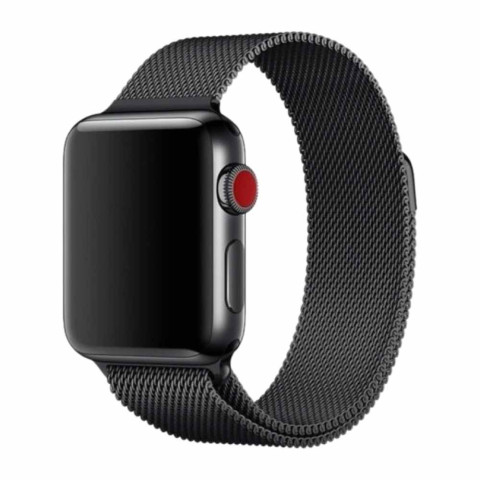 Ремешок на Apple watch 38/40/41mm Milanese Loop Band Black 